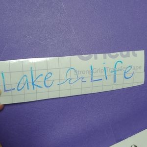 Lake Life vinyl decal